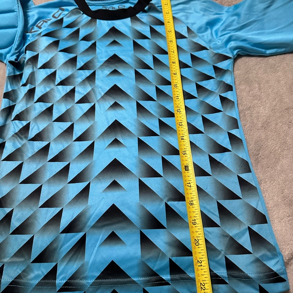 Blue Geometric goal keeper long sleeve jersey - Picture 6 of 16